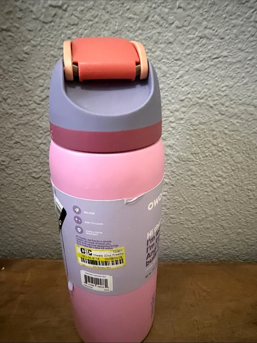 Owala Insulated Leak-Proof Water Bottle - Pink & Lavender 32 oz